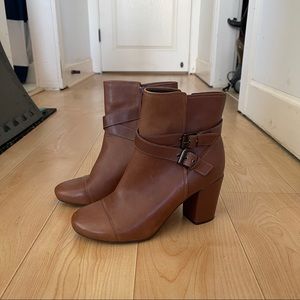 Brown Heeled Booties